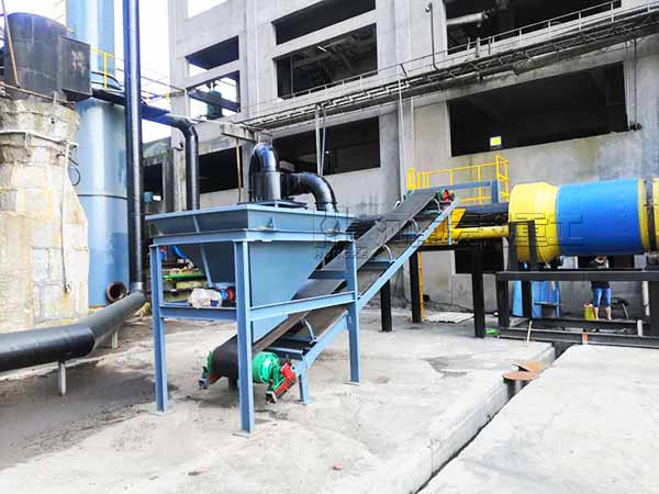 發(fā)往湖北1.2&times;10米的化工污泥烘干機(jī)現(xiàn)場